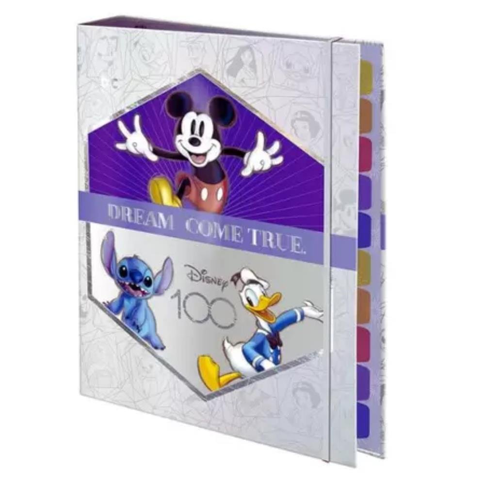 Dac Caderno Argolado Universitário Coleção Disney 100 Anos .