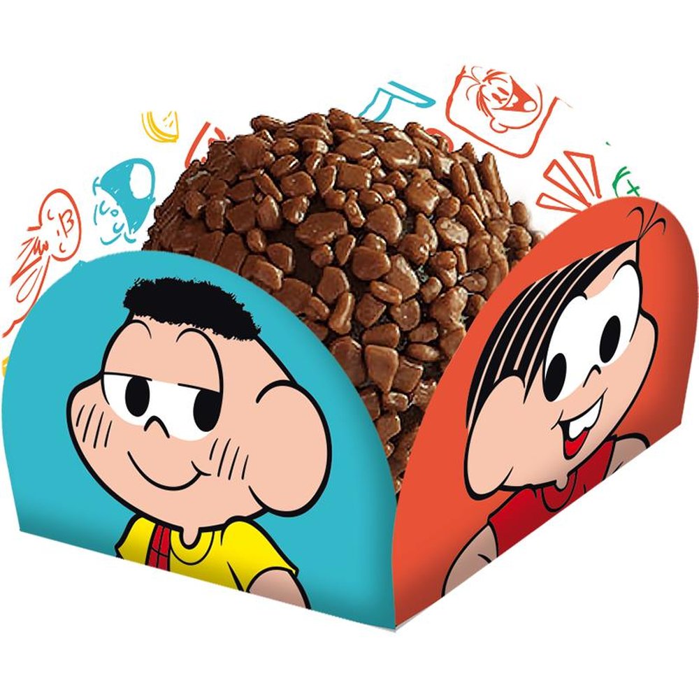 Porta Forminha Turma Da Monica - Embalagem com 40 unidades.