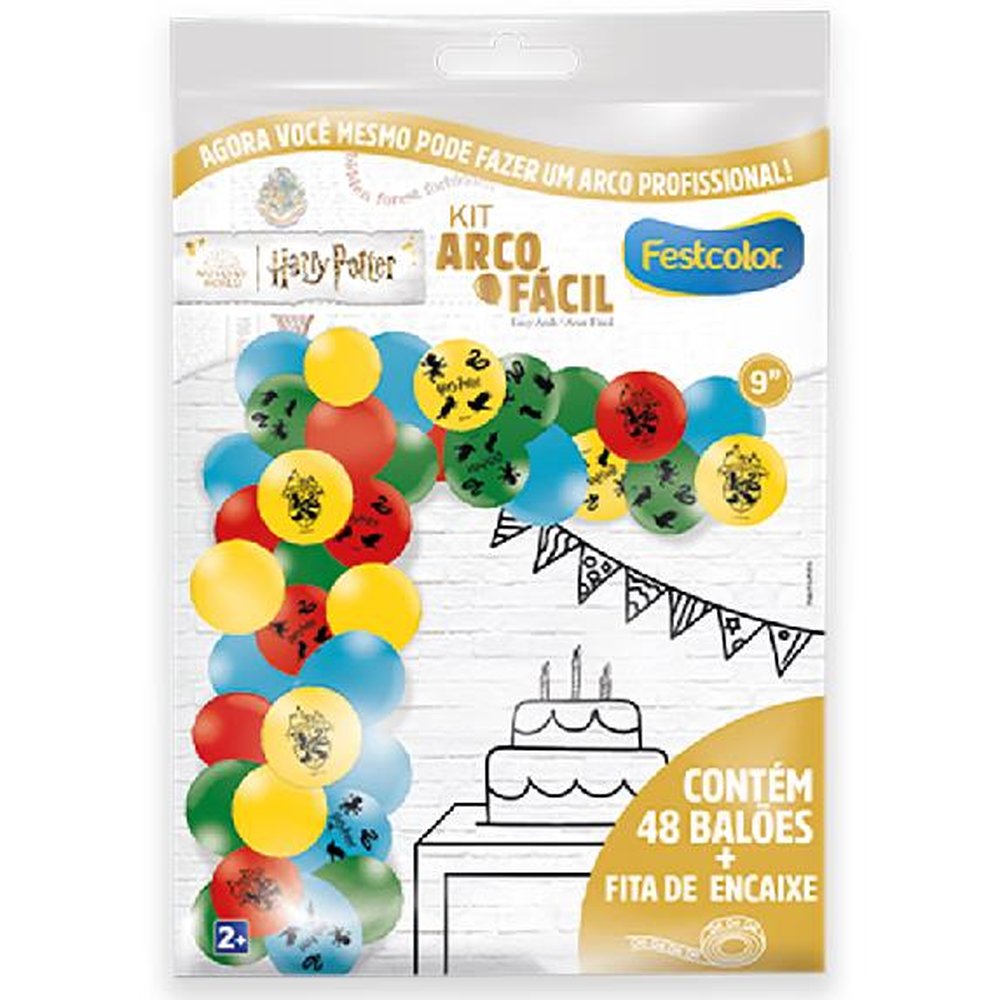 Kit Arco Facil De Baloes Harry Potter
