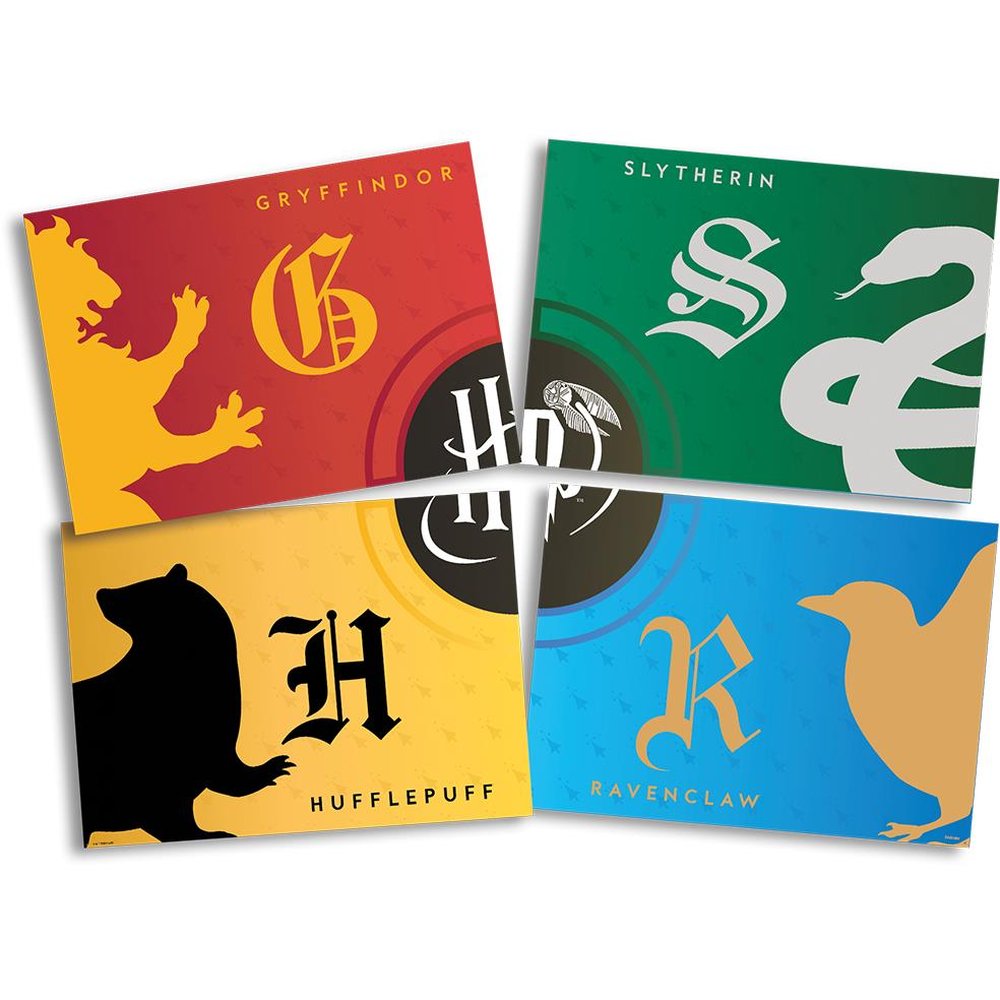 Painel 4 Laminas Harry Potter