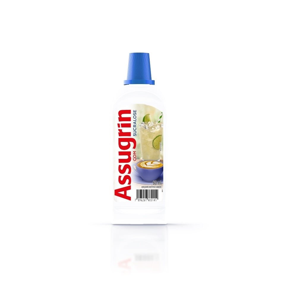 Adoçante Assugrin com Sucralose 80ml - Embalagem com 12 Unidades
