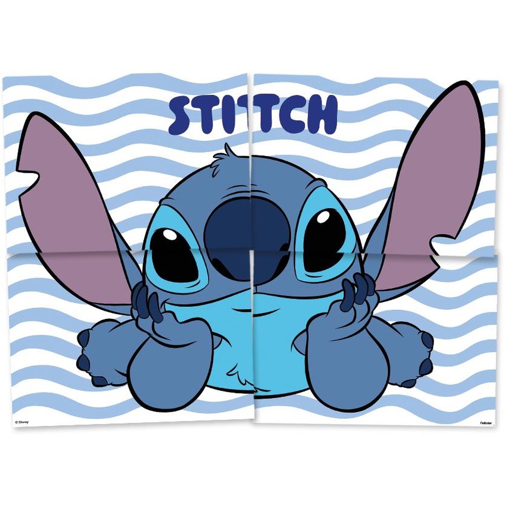 Painel 4 Partes Stitch