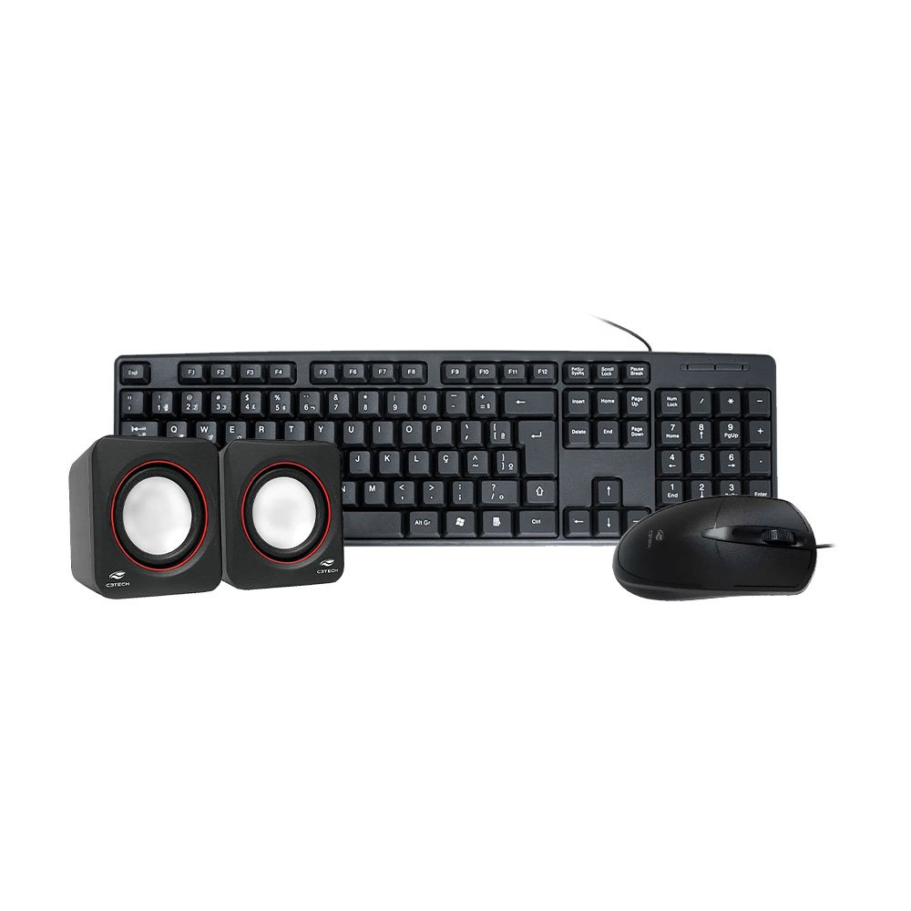 Kit teclado, Mouse e Caixa de Som - Bluecase