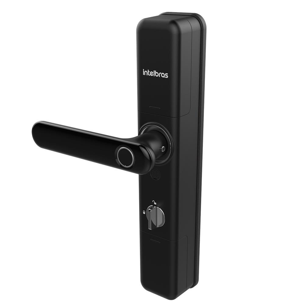 Fechadura Smart Intelbras com Maçaneta Preta MFR 7000