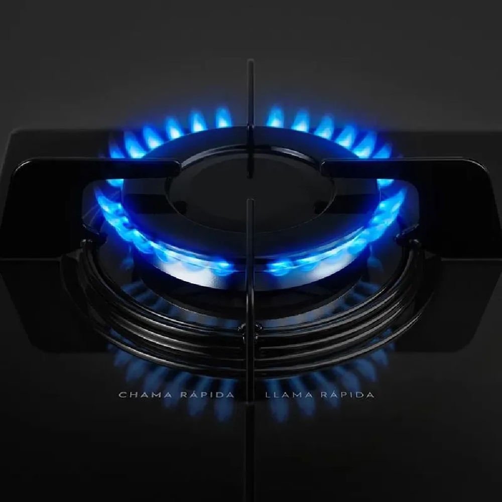 Cooktop a Gás Electrolux 4 Bocas Preto com Acendimento Automático KE4GP ¿ Bivolt