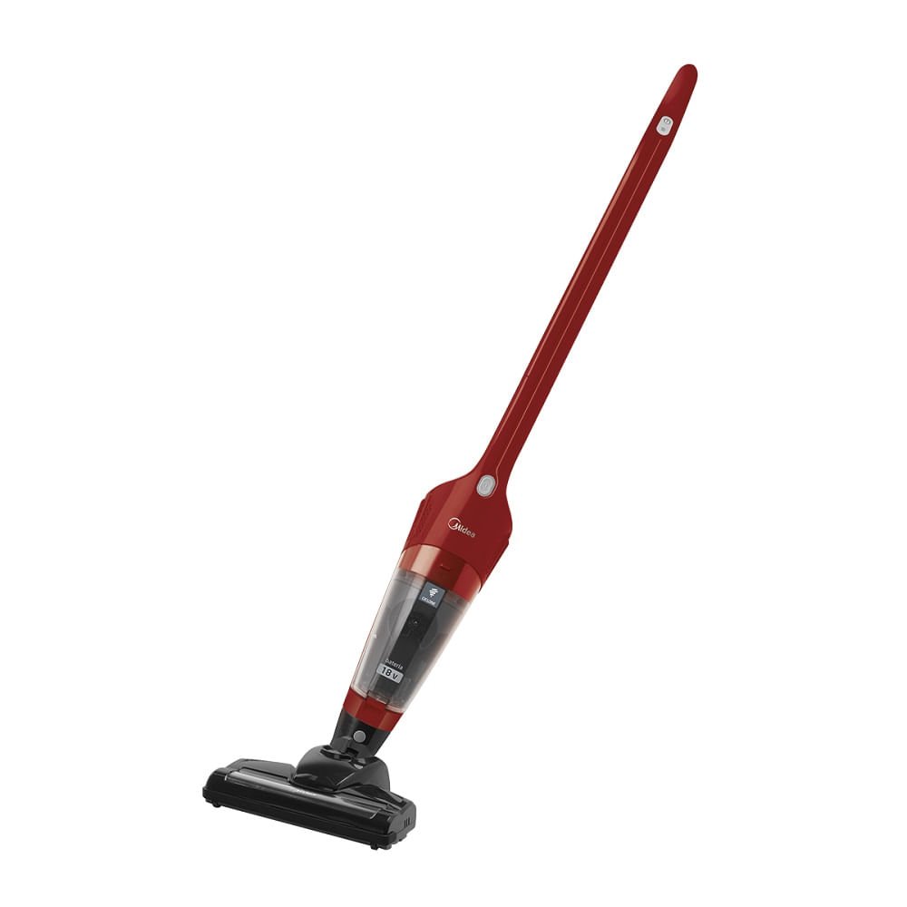 Aspirador de Pó Vertical Midea 2 em 1 Preto e Vermelho VSC15B - Bivolt