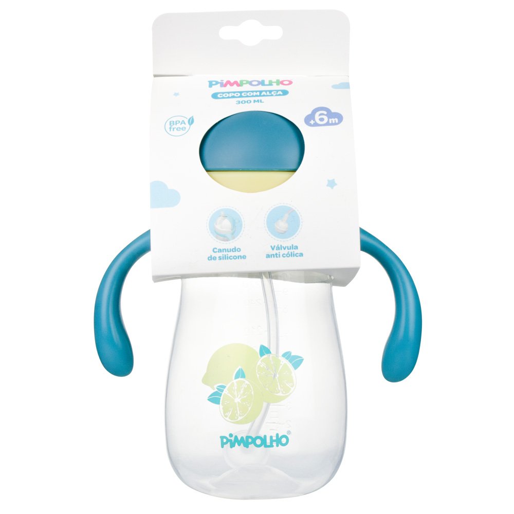 Kit Copo De Treinamento Com Alça 300Ml Masculino Pimpolho Com 1 Unidade.