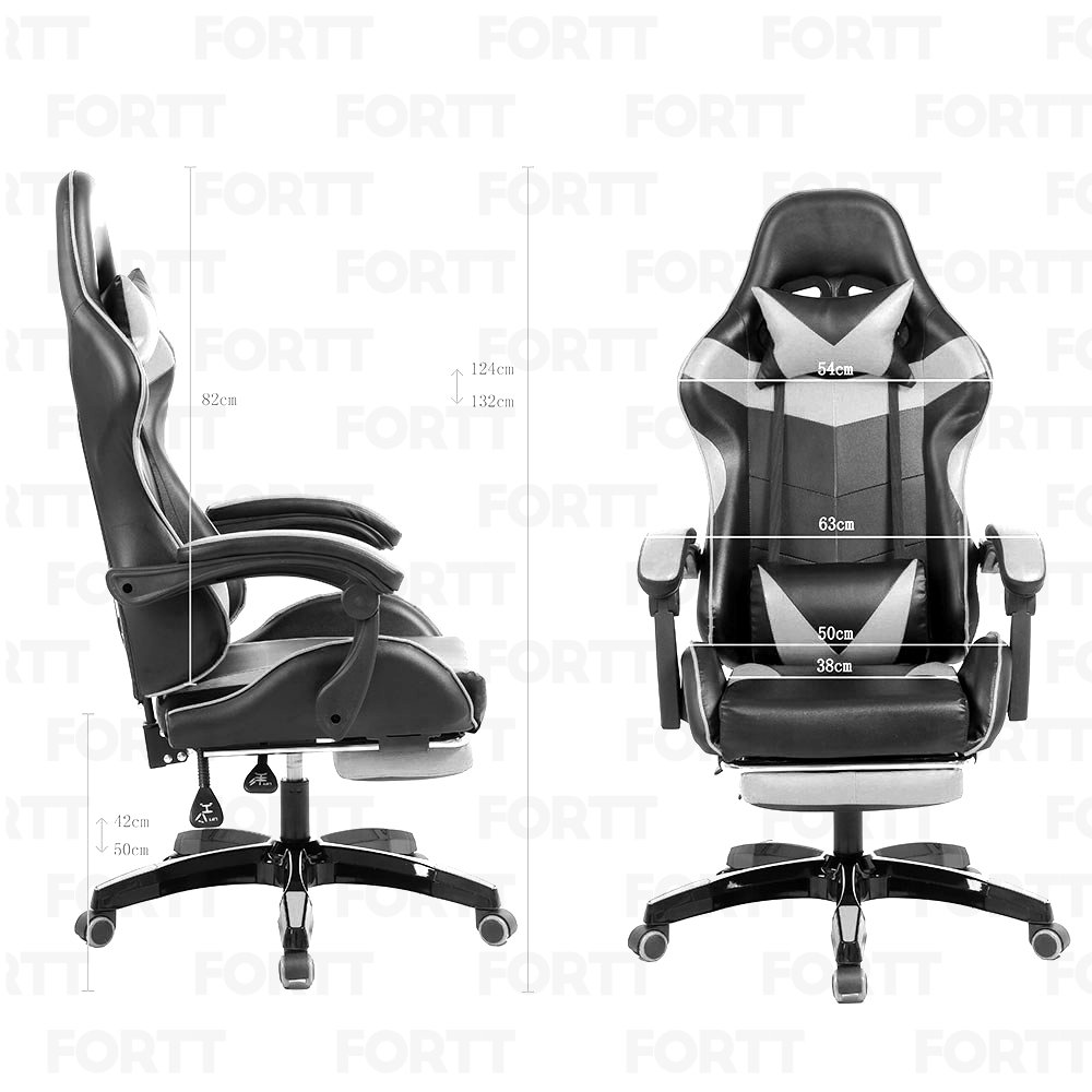 Cadeira Gamer Fortt Trieste Branca - CGF002-B