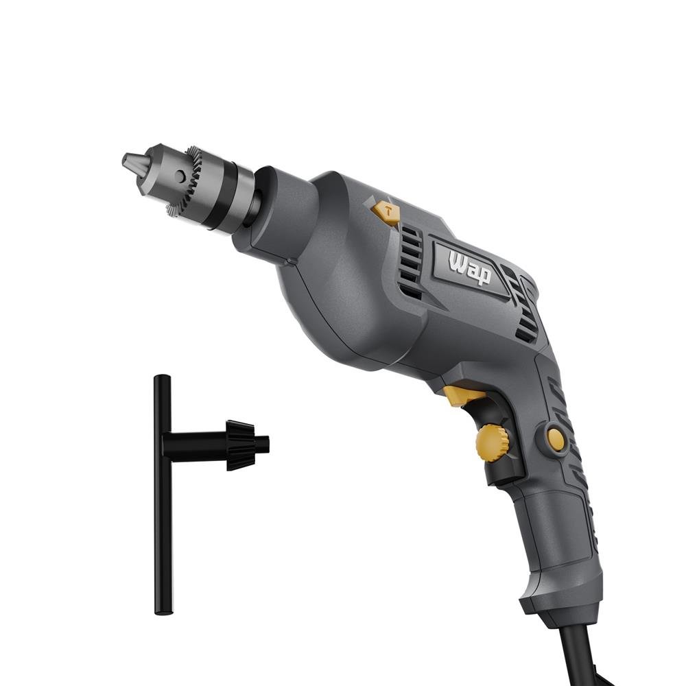Parafusadeira E Furadeira De Impacto Wf 700fe, 220v, Cinza E Amarelo, Wap