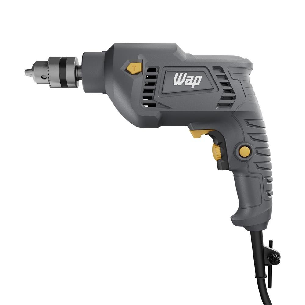 Parafusadeira E Furadeira De Impacto Wf 700fe, 220v, Cinza E Amarelo, Wap