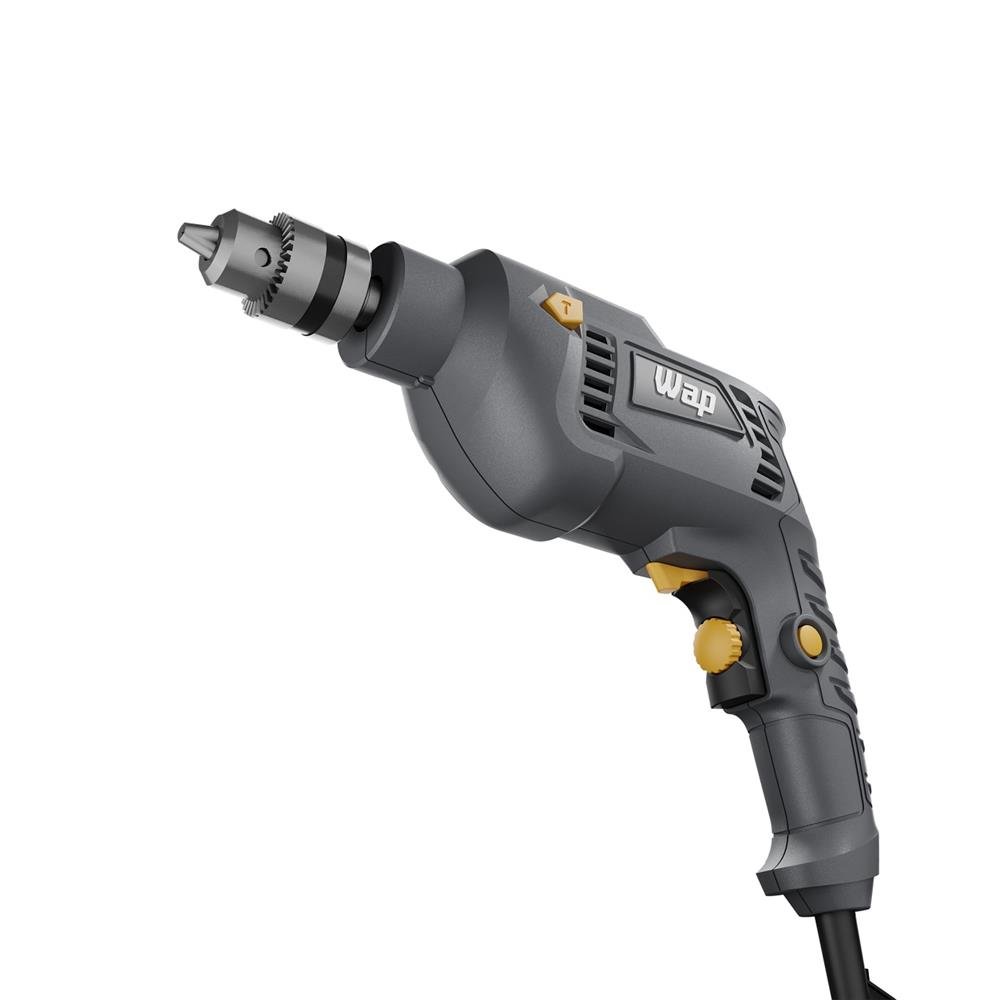 Parafusadeira E Furadeira De Impacto Wf 700fe, 220v, Cinza E Amarelo, Wap