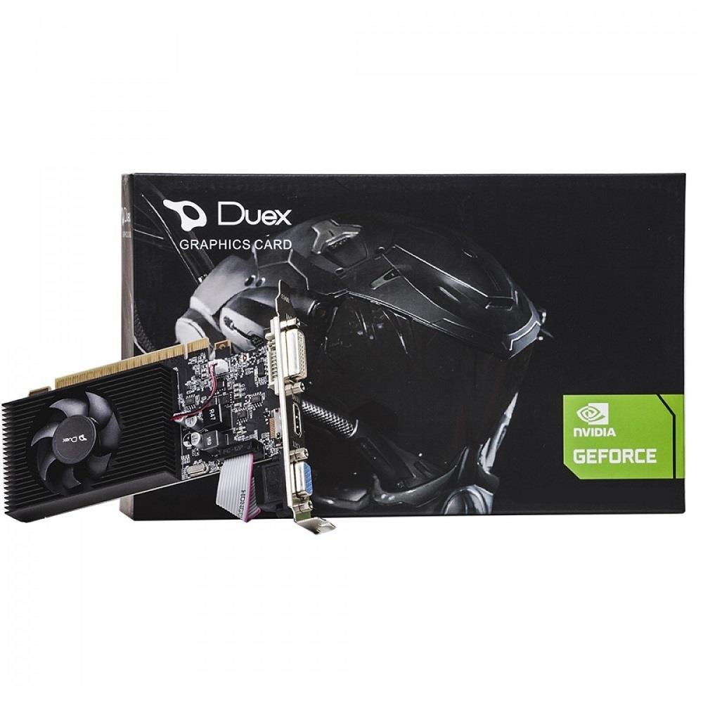 Placa de Vídeo Duex GeForce GT 730, 2GB, DDR3, 128-Bit, Preto
