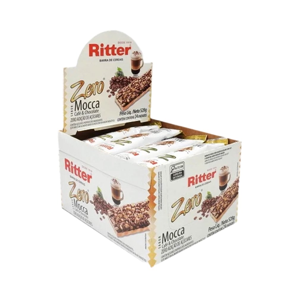 Barra Cereal Ritter Chocolate Mocaccino Zero 24 Unidades