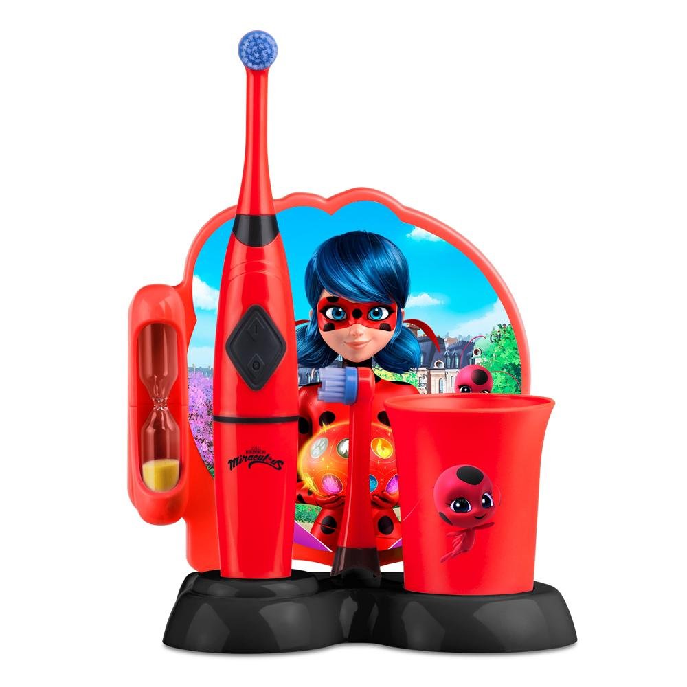 Escova Eletrica Rotacional Funny Brush - Lady Bug Miraculous Multi Saude - HC428