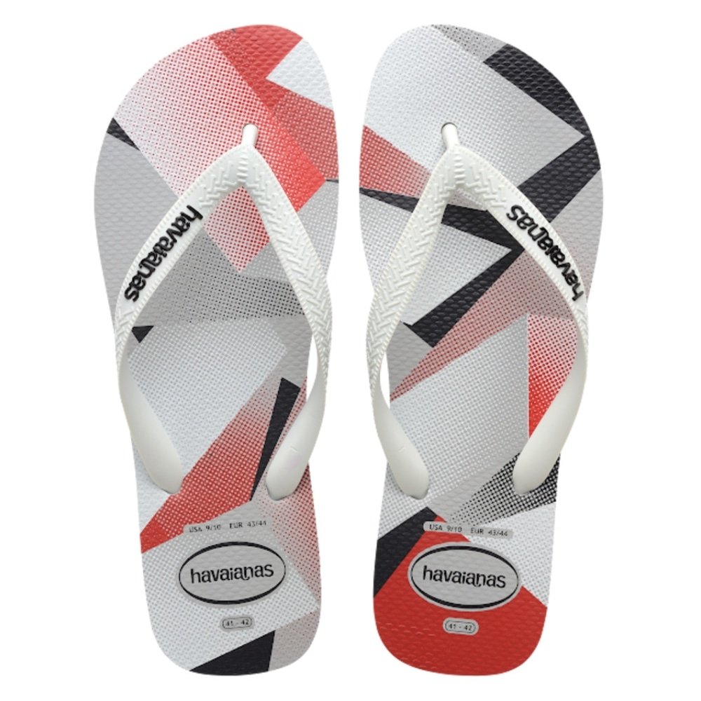 Havaianas Top Style Gelo/Branco/Preto 39/0