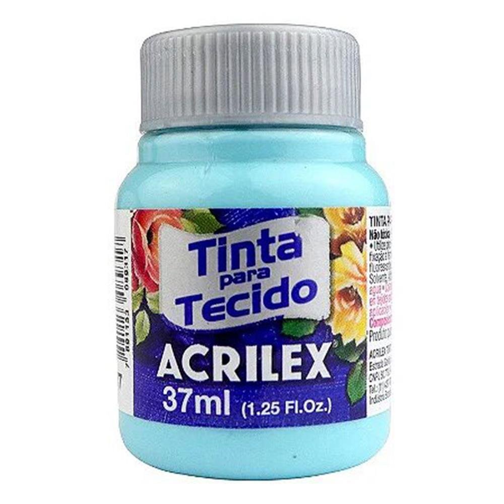 Tinta Tecido Acrilex Verde Bebe 37Ml Com 6 Unidades Ref 810