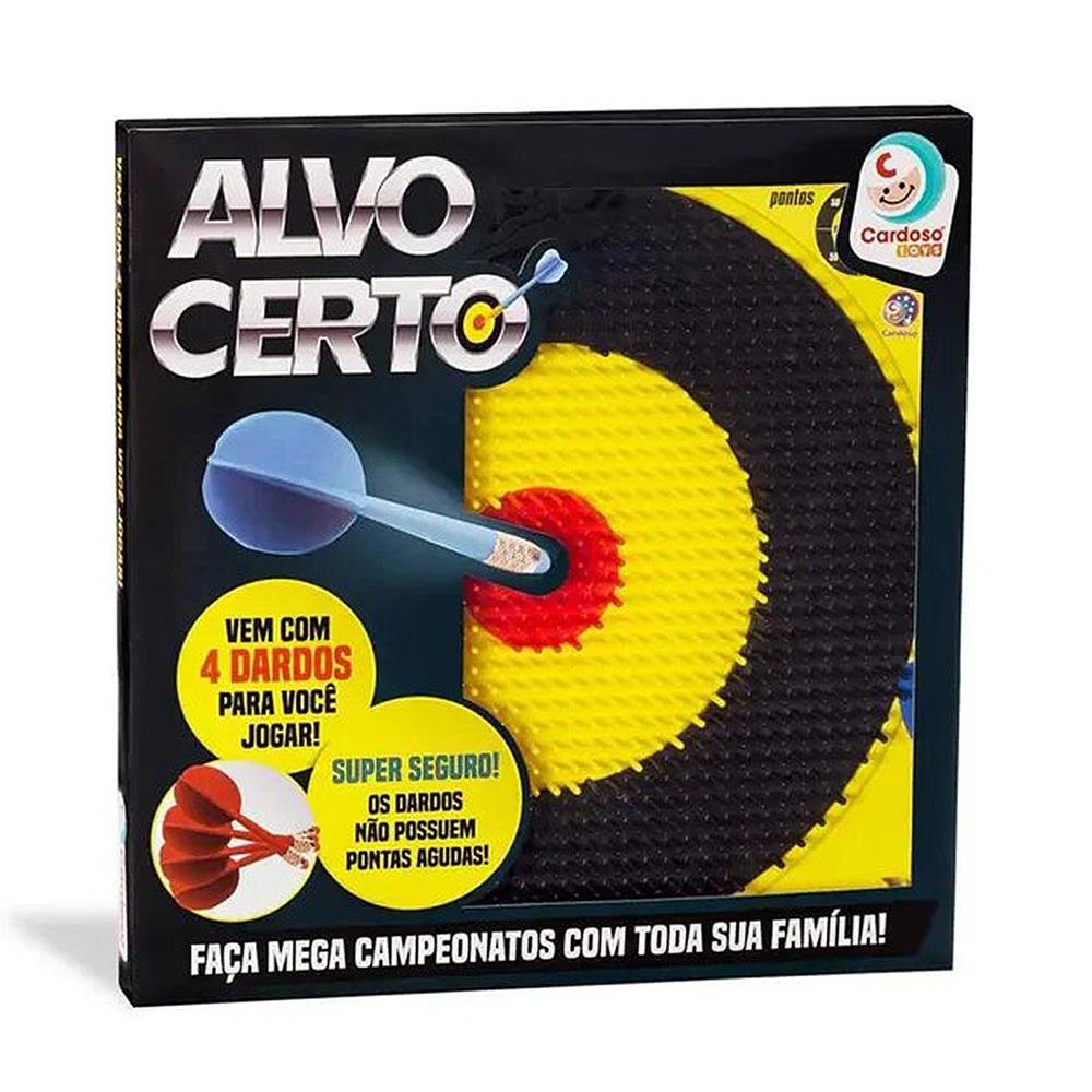 Lançador Alvo Certo Com 4 Dardos