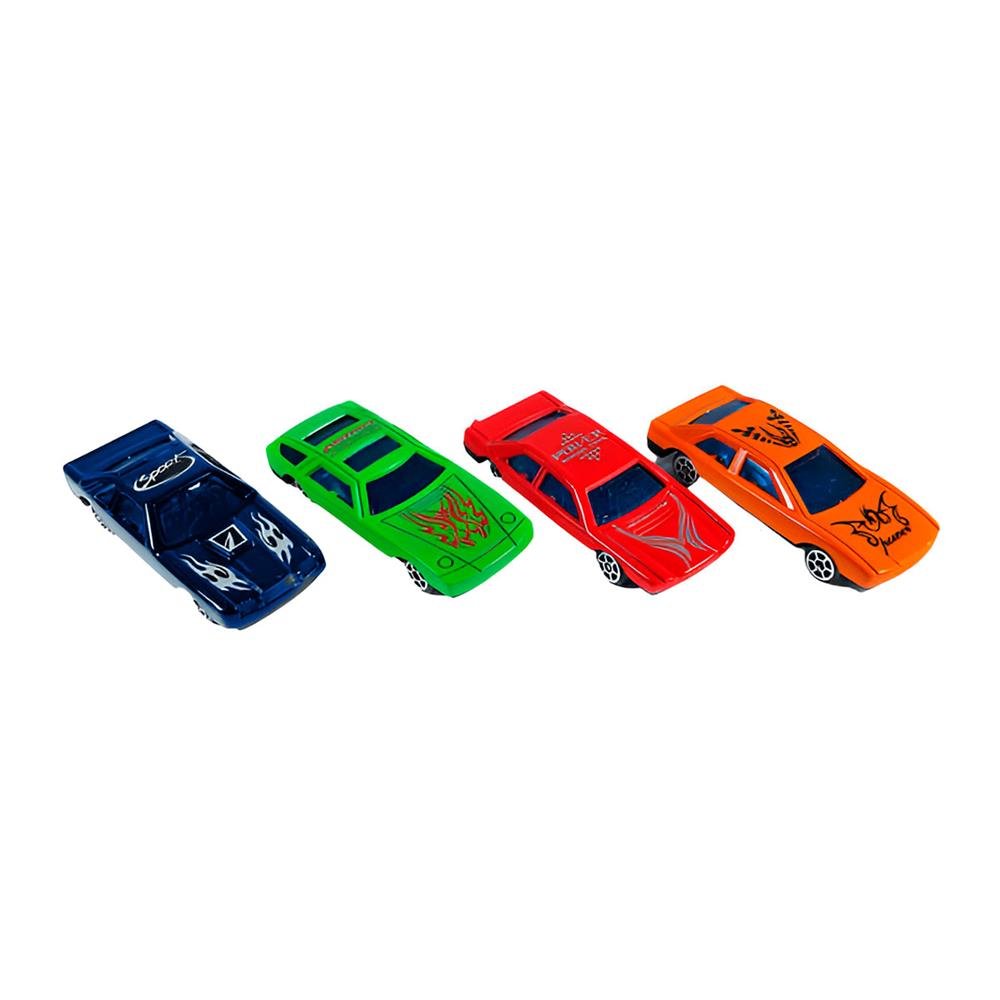 Carrinho Roda Livre Jr Toys Com 4 Unidades Ref Jr0065