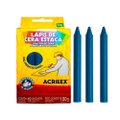 Lapis De Cera Acrilex Estaca Azul T 6Cx C/12 .9110