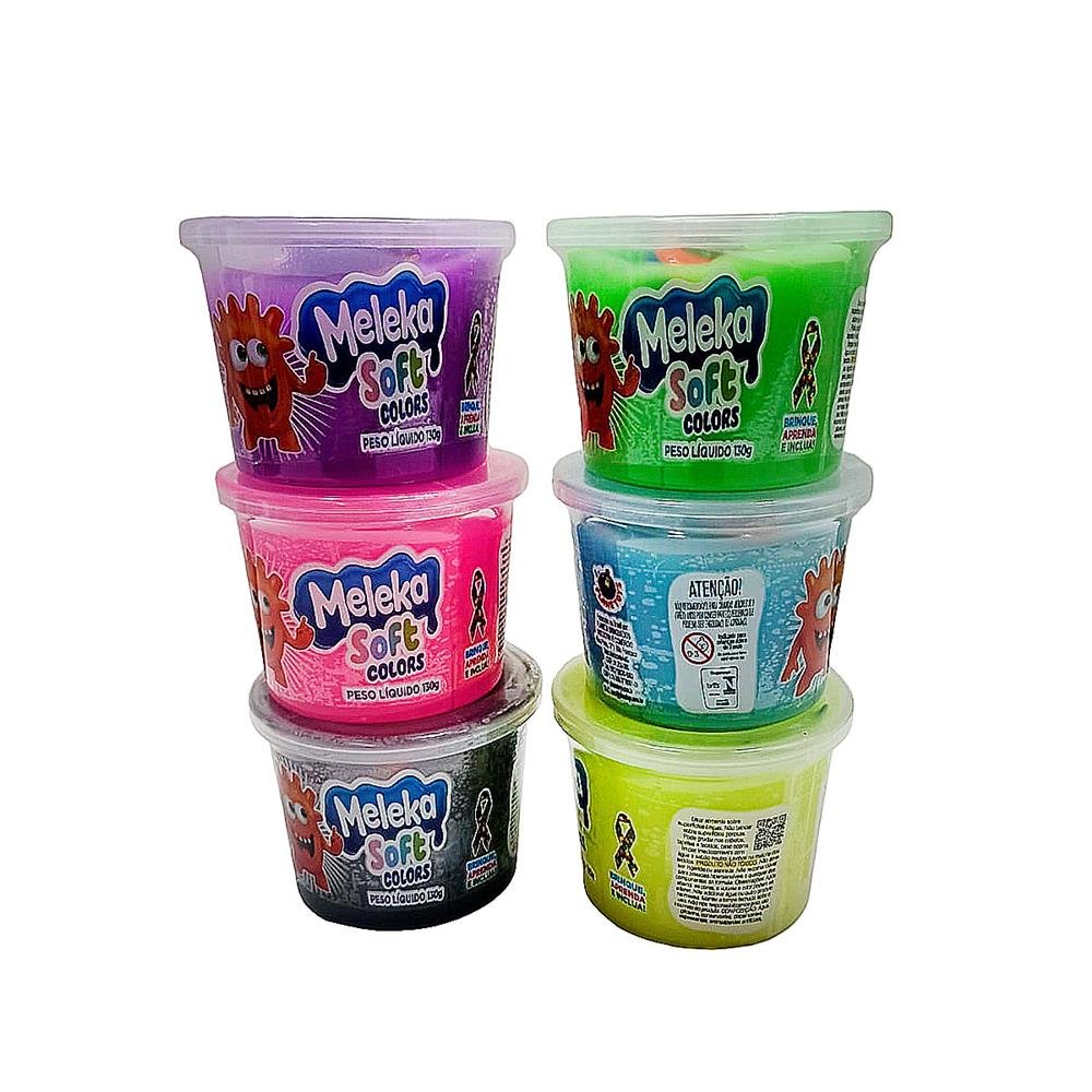 Meleka Soft Colors Planetoys 130G Com 6 Unidades