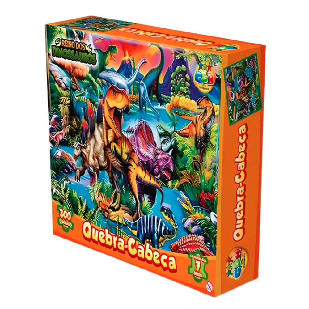Quebra Cabeca Dinossauros 300 Peças GGB