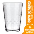 Copo Nadir Tapajós 190ml - Embalagem com 6 unidades
