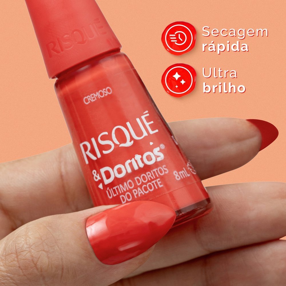 Esmalte Risqué Último Doritos do Pacote Avulso 8ml