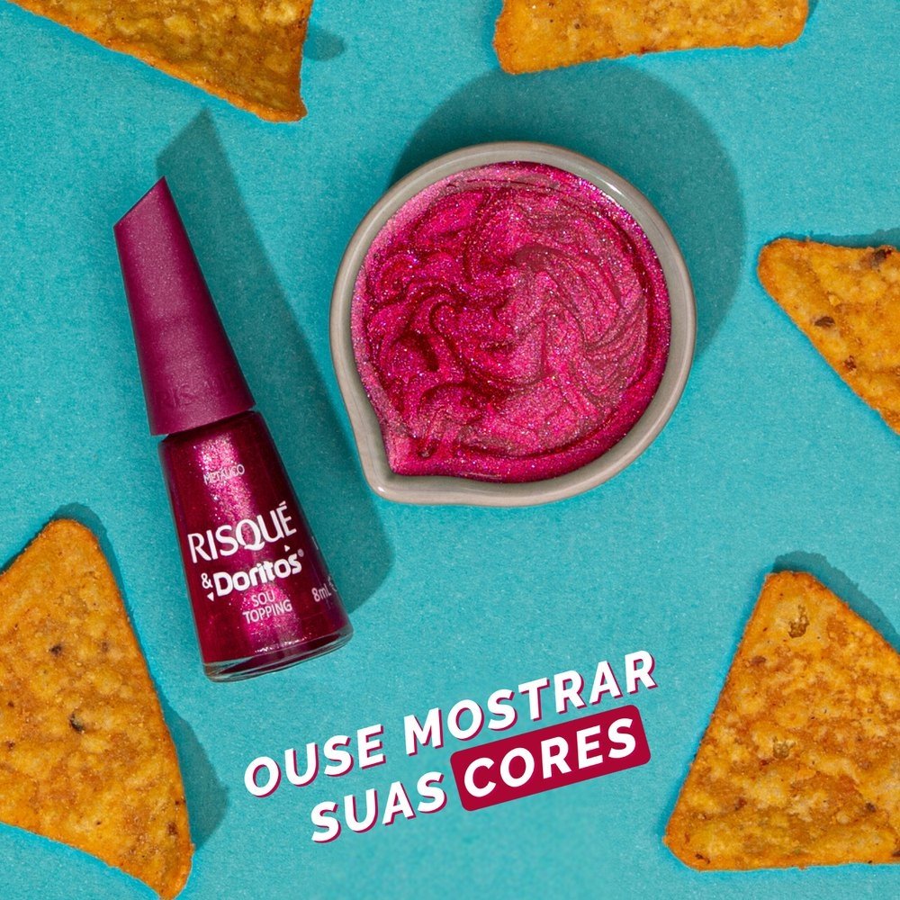 Esmalte Risqué Metálico Doritos Sou Topping Avulso 8ml