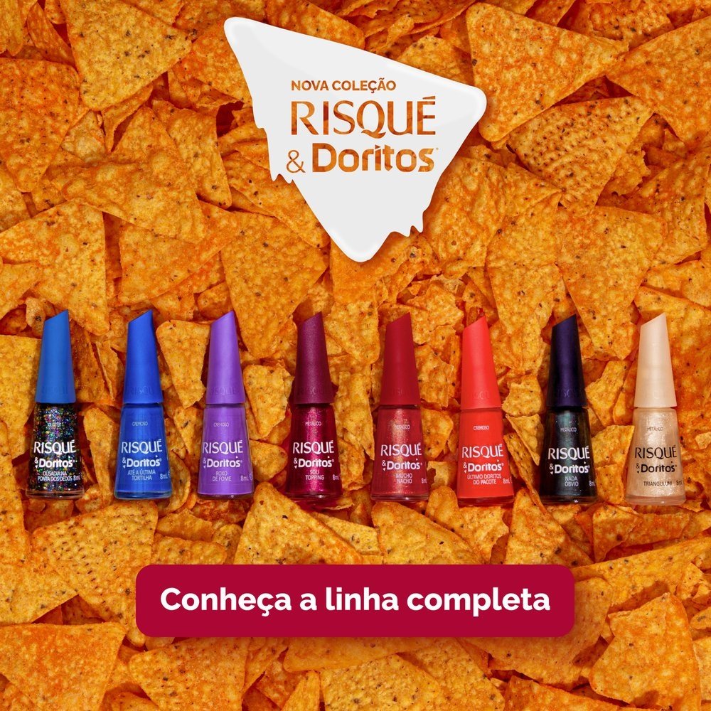Esmalte Risqué Metálico Doritos Sou Topping Avulso 8ml