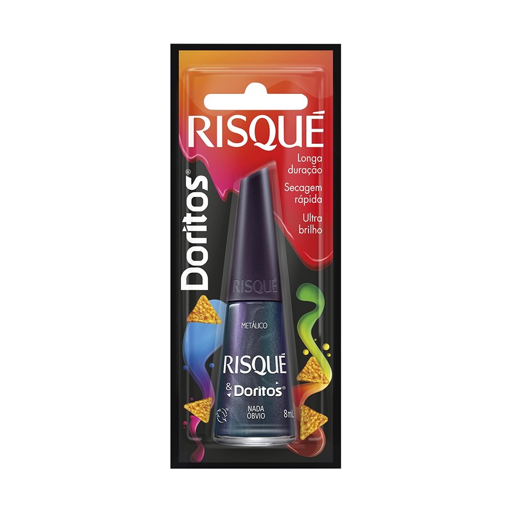 Esmalte Risqué Metálico Doritos Nada Óbvio Blister 8ml