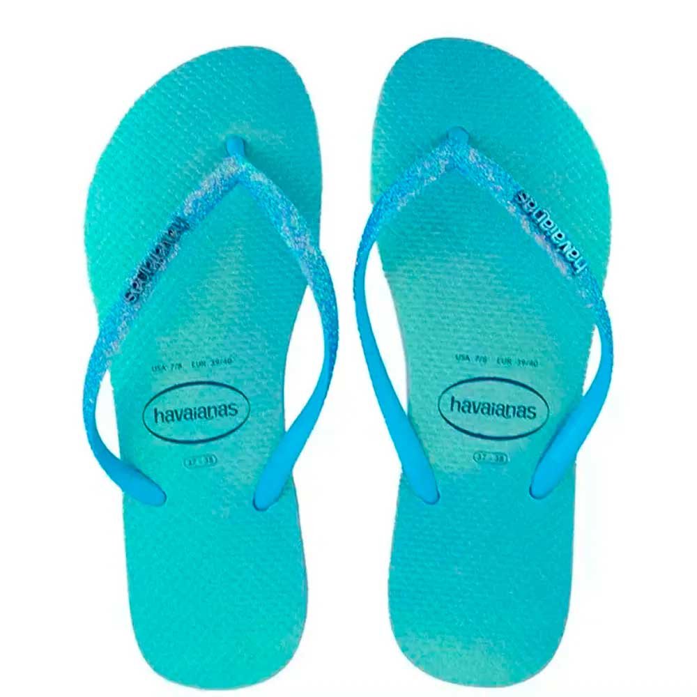Havaianas Slim Glitter Iridescent 1056 Azul Lavanda 39/40 com 12 Pares