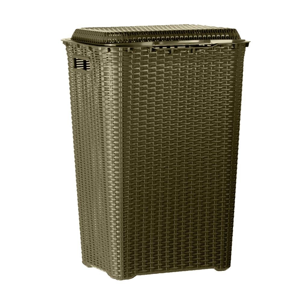 Cesto Rattan Marrom 65L Topplast