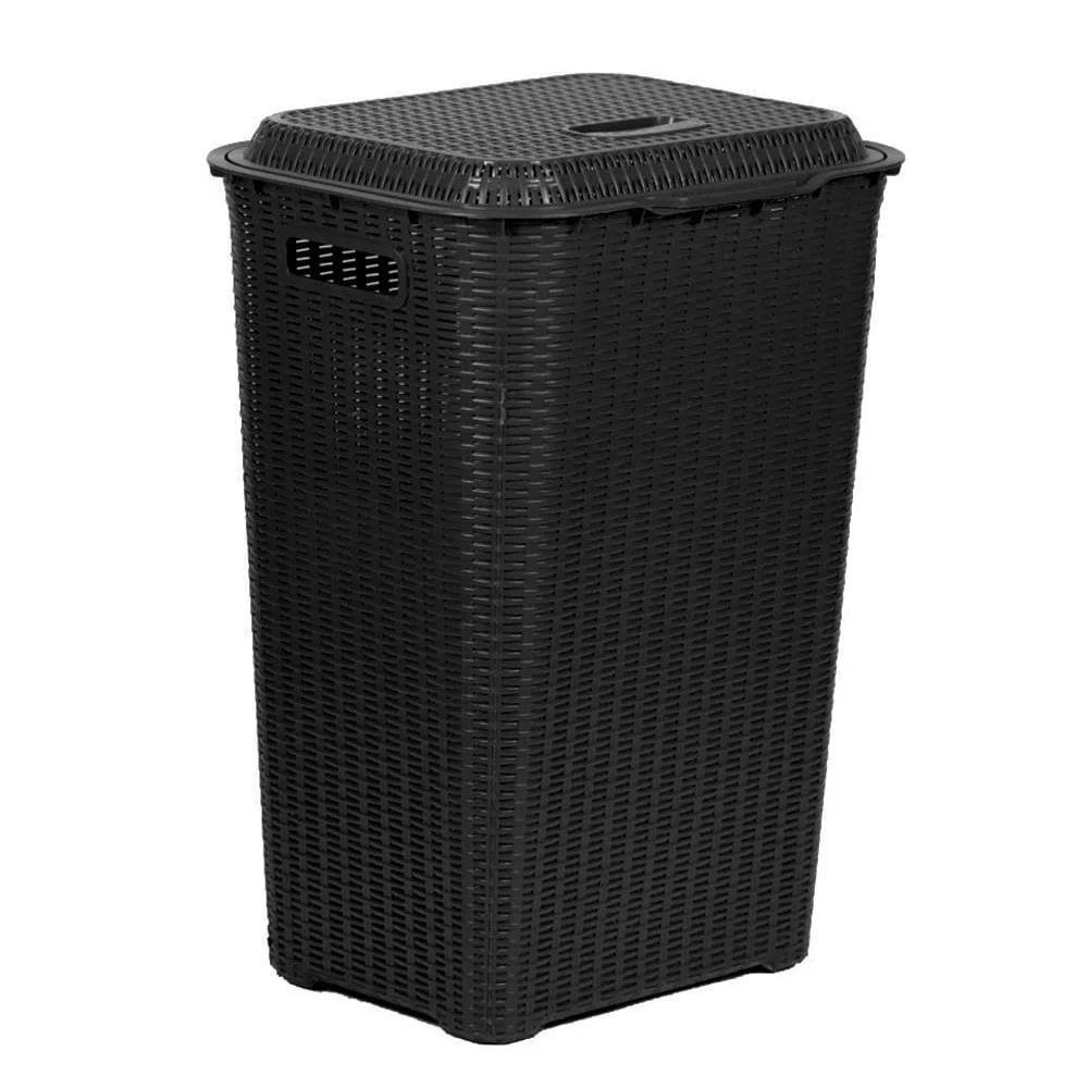Cesto Rattan Preto 65L Topplast
