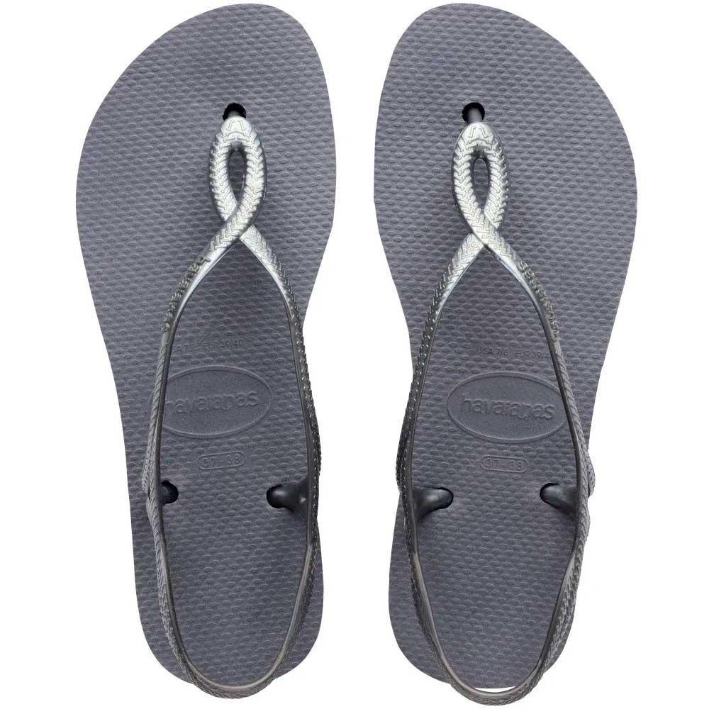 Havaianas Luna Flatform 5178 Cinza Aco 33-40 Com 12 Pares