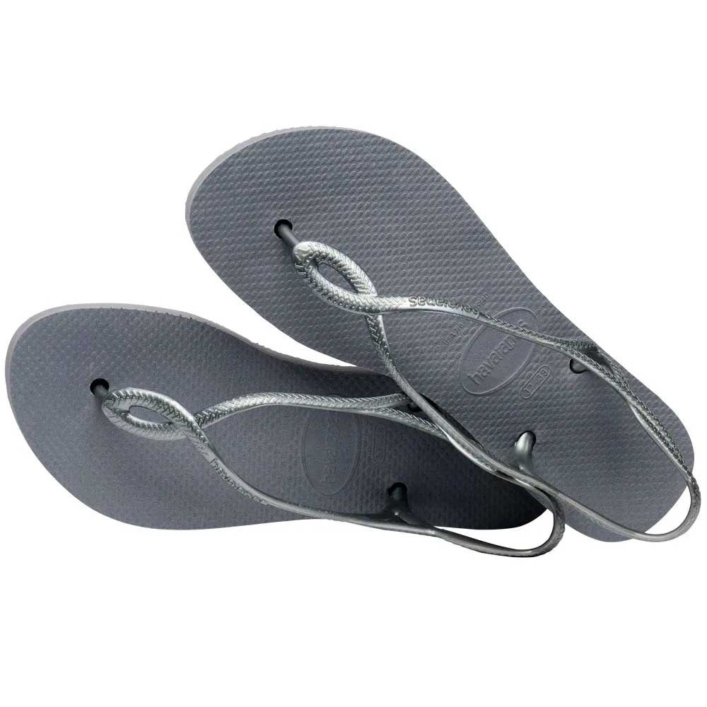Havaianas Luna Flatform 5178 Cinza Aco 33-40 Com 12 Pares