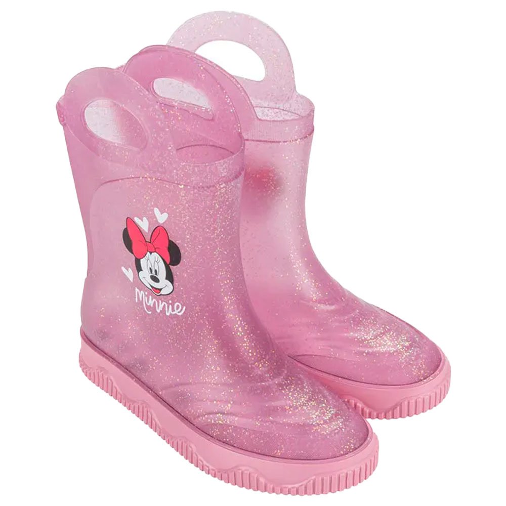 Galocha Minnie Funny 23091 Az818 Rosa Rosa Glitter 23-34 12 Pares