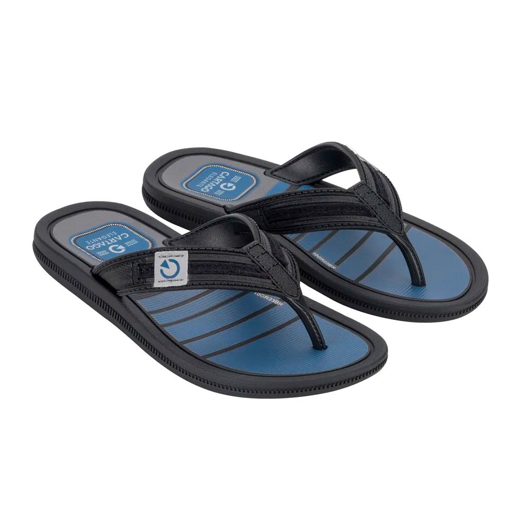 Cartago Maiorca Essencial 11903 Ax119 Preto Azul Cinza G05239 34-36 Com 12 Pares