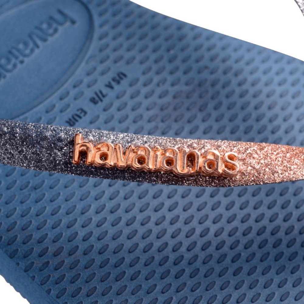 Havaianas Slim Square Glitter 0089 Azul Indigo 39/40 com 12 Pares