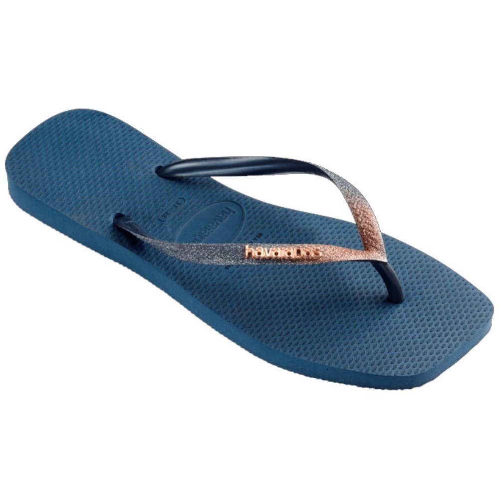 Havaianas Slim Square Glitter 0089 Azul Indigo 39/40 com 12 Pares