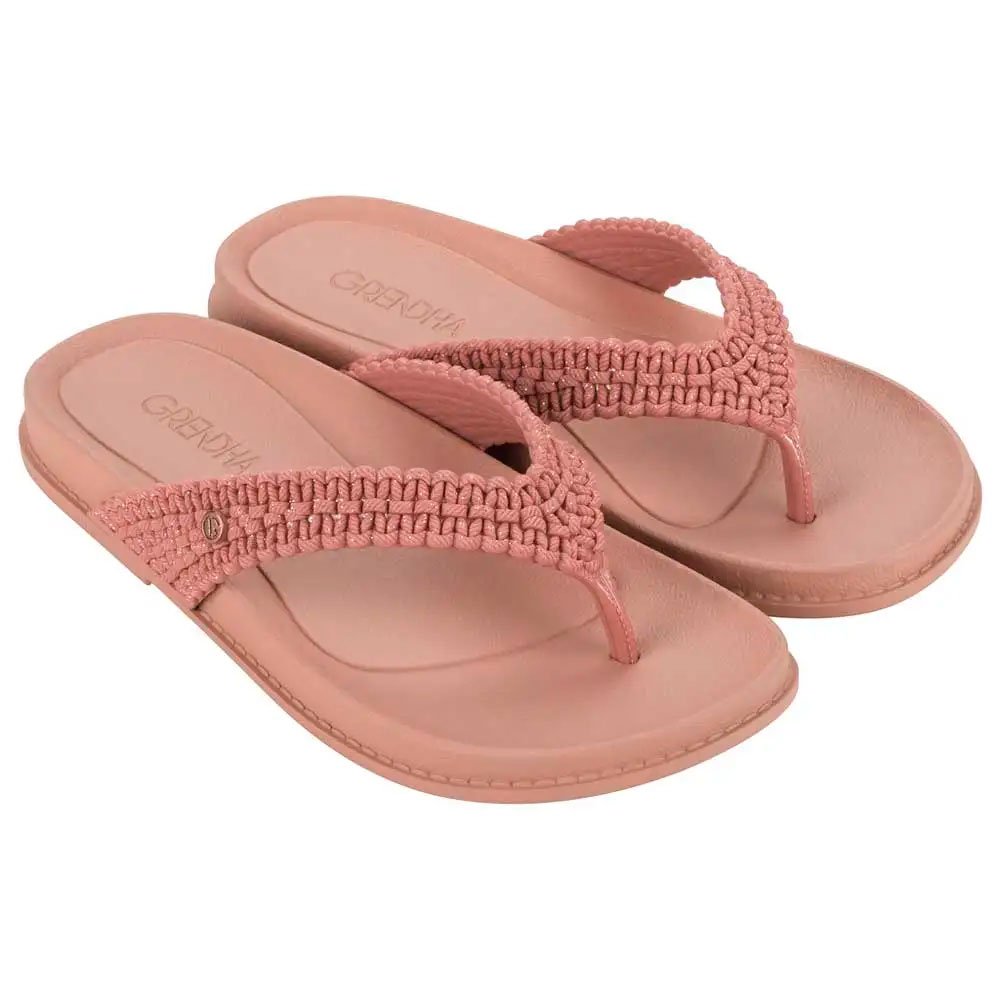 Rasteirinha Grendha Tramas 19002 Bb391 Nude Blush G02064 33-40 Com 12 Pares