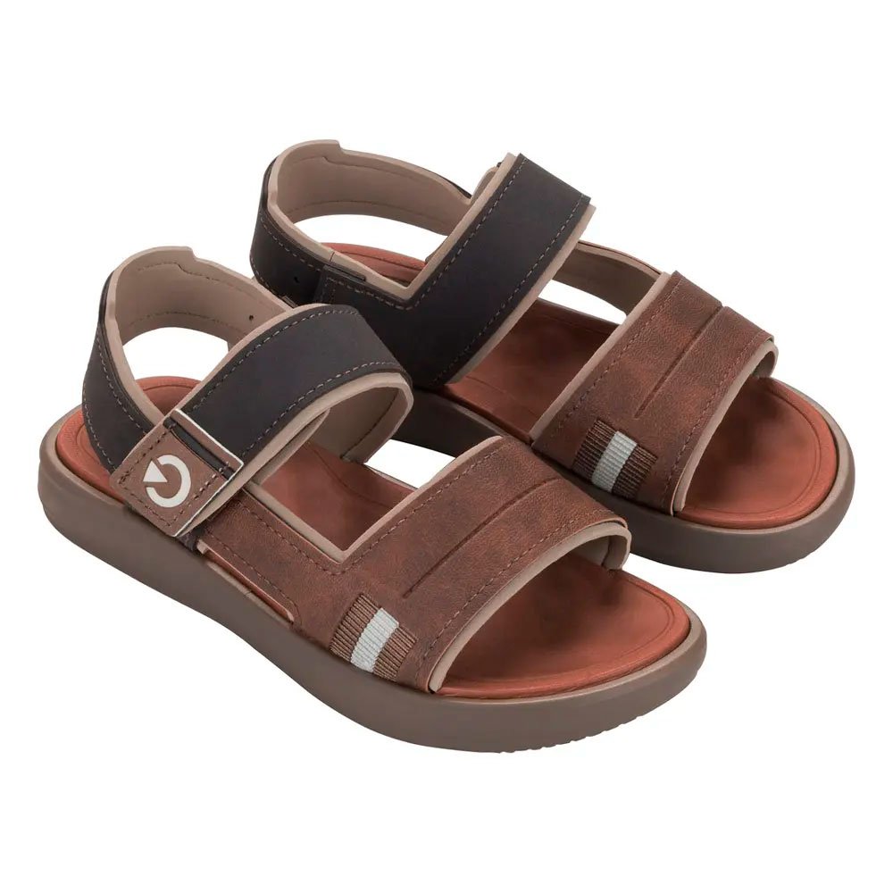 Sandalia Cartago Mini 12366 Bc005 Marrom Bege 28-36 Com 12 Pares