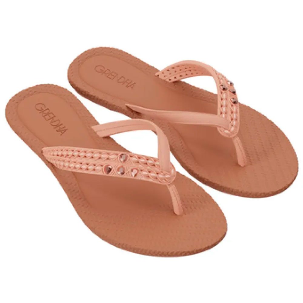 Rasteirinha Grendha Todo Dia Elegante 18977 Ba212 Terra G02064 33-40 Com 12 Pares