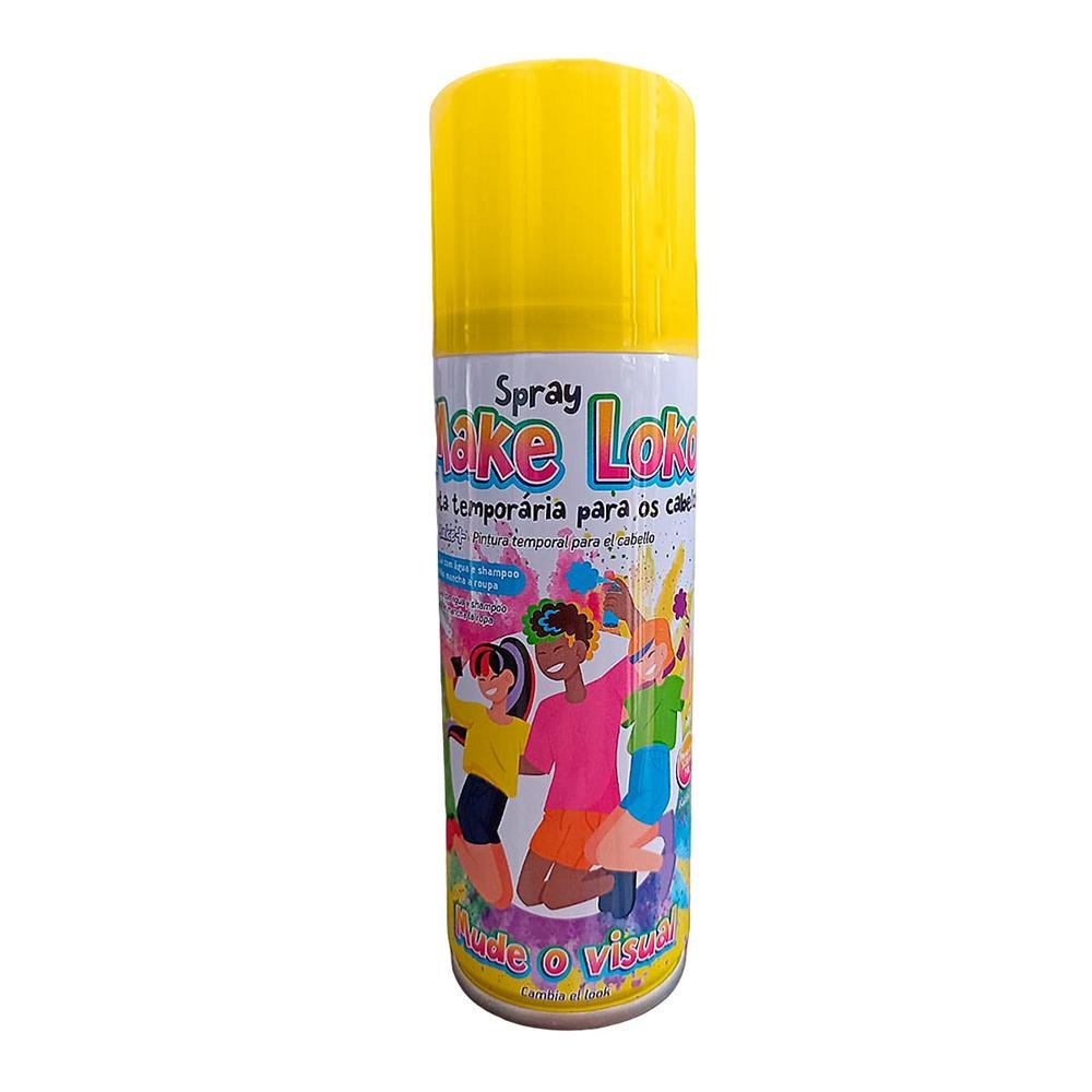 Tinta De Cabelo Spray Make Loko 120Ml Amarelo Ref 2876