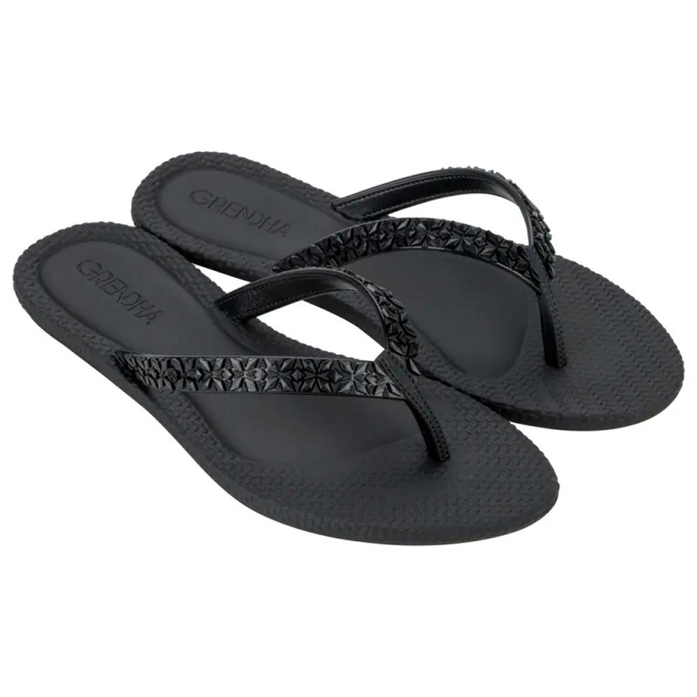 Rasteirinha Grendha Todo Dia Linda 18964 Ba109 Preto G02064 33-40 Com 12 Pares