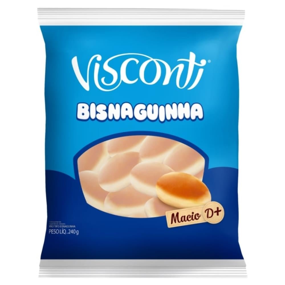 Pão Bisnaguinha Visconti 240g - Embalagem com 9 Unidades