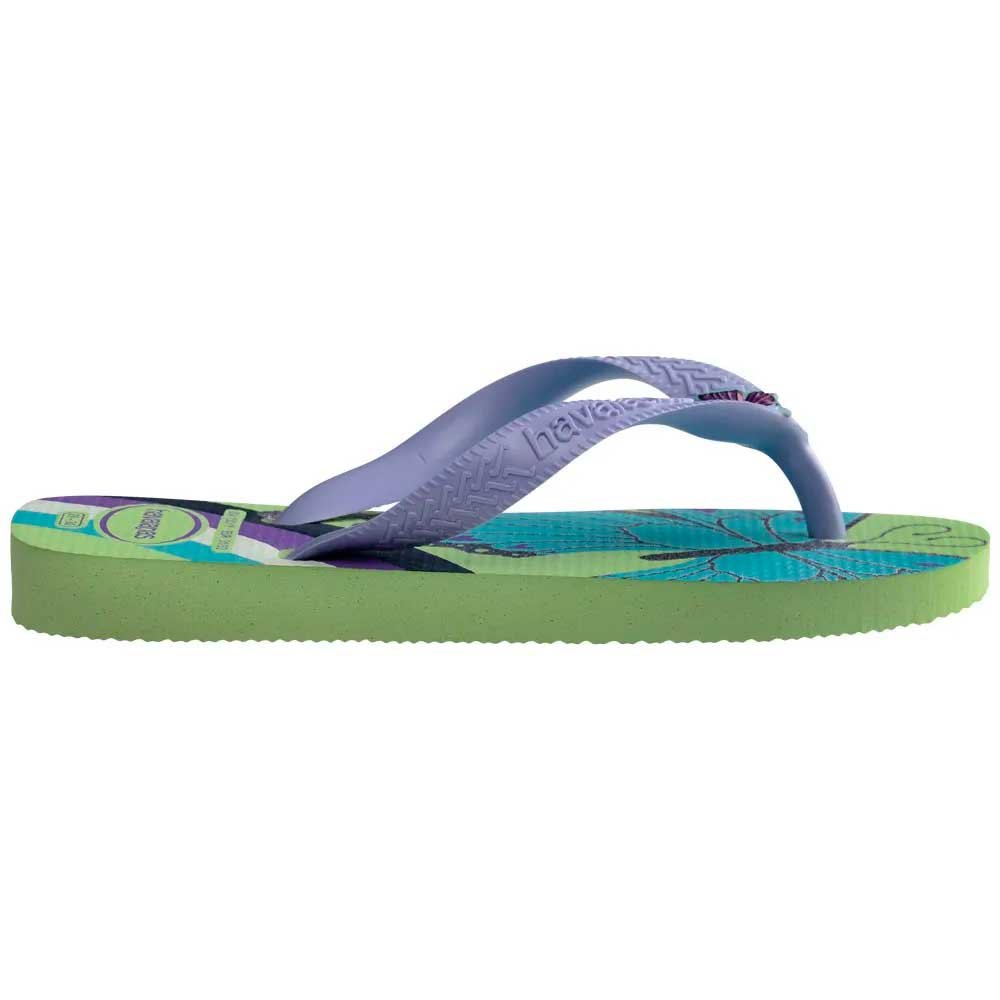 Chinelo Havaianas Kids Fantasy 6197 Citronela Brisa Lilas 29-36 com 12 Pares