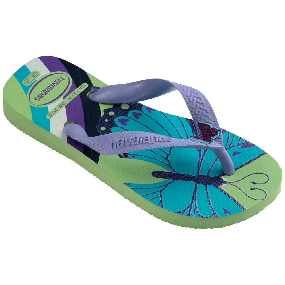 Chinelo Havaianas Kids Fantasy 6197 Citronela Brisa Lilas 29-36 com 12 Pares