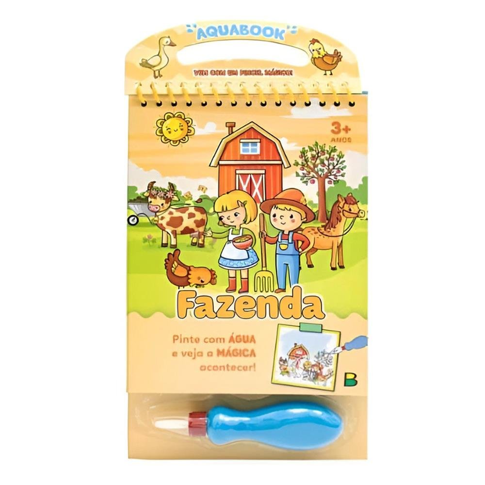 Livro Para Colorir Aquabook Fazenda Brasileitura
