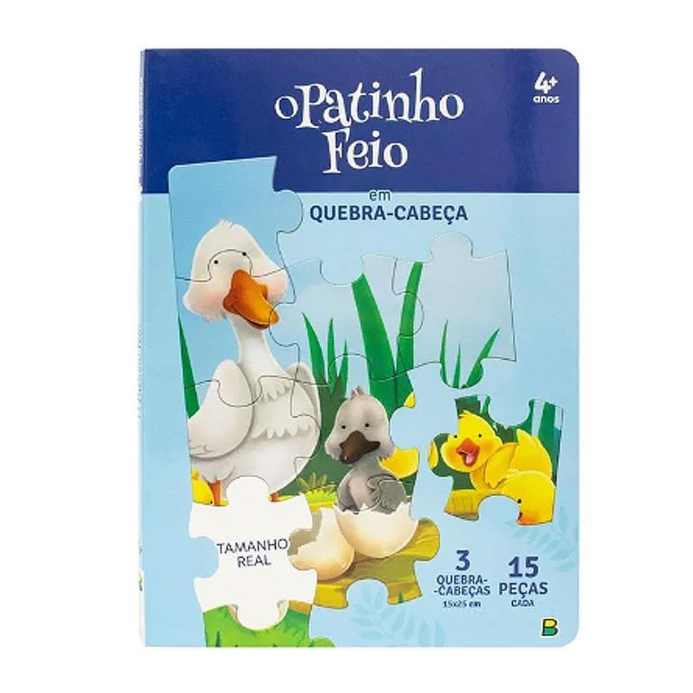 Livro Quebra Cabeca Patinho Feio Brasileitura