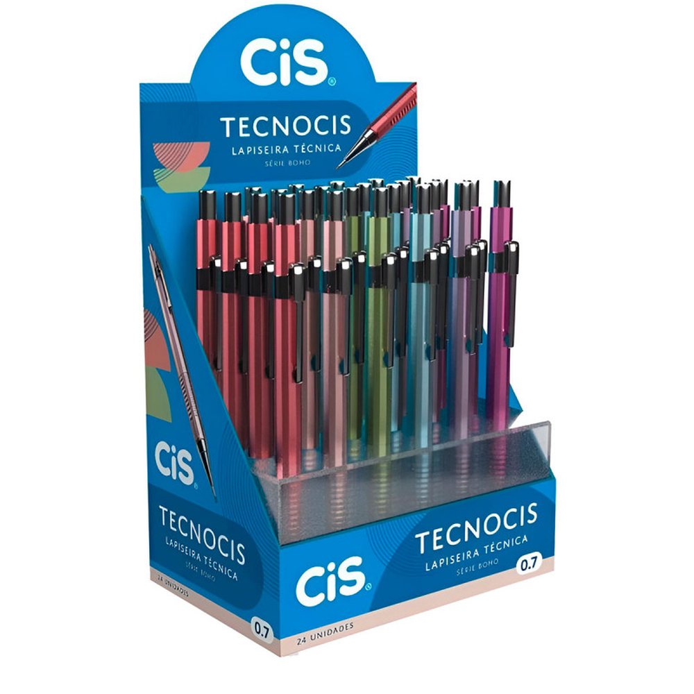 Lapiseira Tecnocis Tecnica 0,7 Com 24 Unidades Ref 250.5109